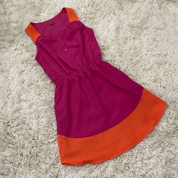 Merona Pink and Orange Dress - Picture 11 of 14